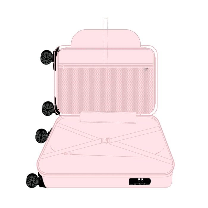 Safta Trolley Cabina 20" Miffy Flores