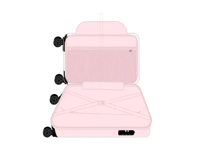 Safta Trolley Cabina 20" Miffy Flores