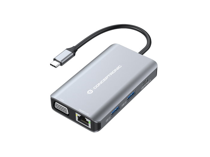 Conceptronic DONN21G Docking Station 7 en 1 USB-C con HDMI, VGA y Gigabit LAN Conceptronic DONN21G Docking Station 7 en 1 USB-C con HDMI, VGA y Gigabit LAN