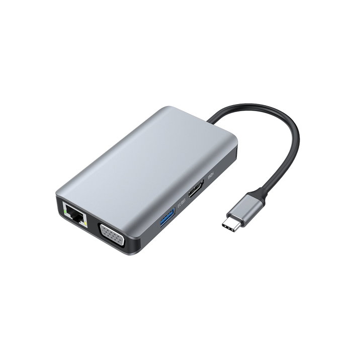 Conceptronic DONN21G Estación de acoplamiento 7 en 1 USB-C HDMI VGA USB 3.0 LAN Gris Conceptronic DONN21G Estación de acoplamiento 7 en 1 USB-C HDMI VGA USB 3.0 LAN Gris