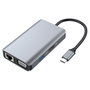 Conceptronic DONN21G Docking Station 7 en 1 USB-C con HDMI, VGA y Gigabit LAN