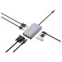 Conceptronic DONN21G Docking Station 7 en 1 USB-C con HDMI, VGA y Gigabit LAN
