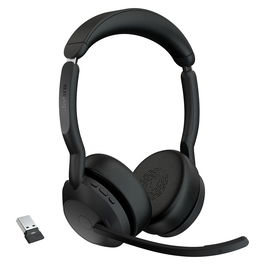 Jabra Headset EV255S4 - Auriculares con micrófono, color Negro
