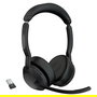 Jabra Headset EV255S4 - Auriculares con micrófono, color Negro
