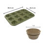 Zenker Juego de 2 moldes especiales para muffins Green Vision