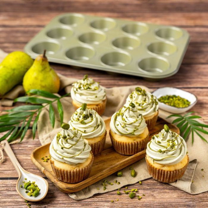 Zenker Juego de 2 moldes especiales para muffins Green Vision