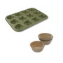 Zenker Juego de 2 moldes especiales para muffins Green Vision
