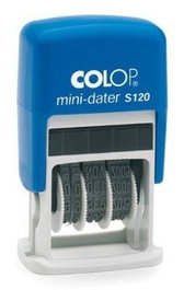 Colop Sello Printer S120 Fecha 4mm Catalán Azul/Azul