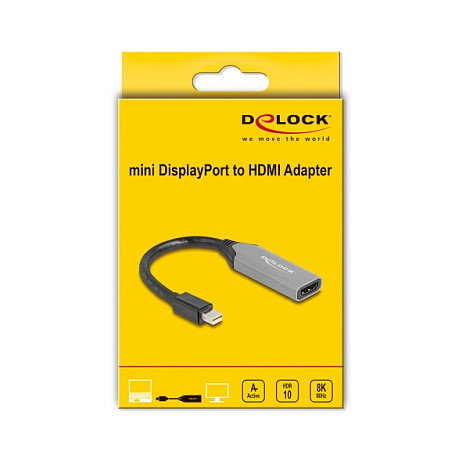 DeLOCK Adaptador Mini DisplayPort a HDMI 8K con HDR 64331 DeLOCK Adaptador Mini DisplayPort a HDMI 8K con HDR 64331