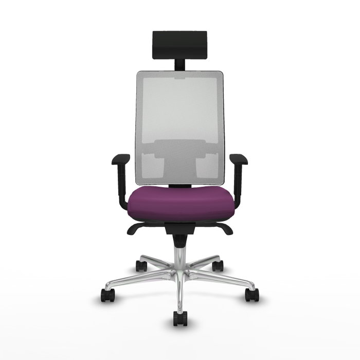 PIQUERAS Y CRESPO Silla de oficina Horna con mecanismo Sincro, Morado y Blanco PIQUERAS Y CRESPO Silla de oficina Horna con mecanismo Sincro, Morado y Blanco