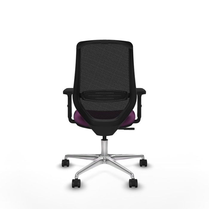 PIQUERAS Y CRESPO Silla de oficina Mardos con mecanismo Sincro, Morado y Negro