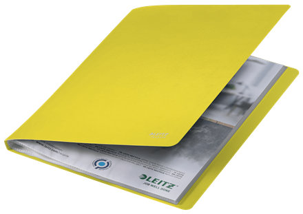 Leitz 46770015 Carpeta Polipropileno con 40 Fundas A4 Recycle Amarillo