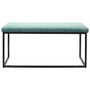 Home Deco Factory Banco Giulia Lounge Azul - Tapizado Terciopelo, Patas Metal 100x39x49 cm