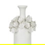 Jarrón Flores Blanco Cerámica 14 X 14 X 36 cm