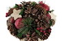 DKD Home Decor Centro Mesa Navidad Tradicional Rojo Verde 19 x 19 x 19 cm (2 Unidades)