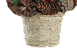 DKD Home Decor Centro Mesa Navidad Tradicional Rojo Verde 19 x 19 x 19 cm (2 Unidades)