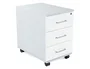 ROCADA Cajonera Serie Store con 3 Cajones Gris/Blanco