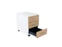 ROCADA Cajonera Serie Store con 3 Cajones Gris/Blanco
