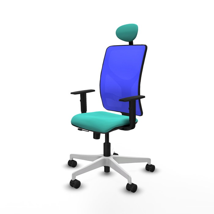 PIQUERAS Y CRESPO Silla de oficina Motilla Sincro/Traslack Turquesa y Azul PIQUERAS Y CRESPO Silla de oficina Motilla Sincro/Traslack Turquesa y Azul