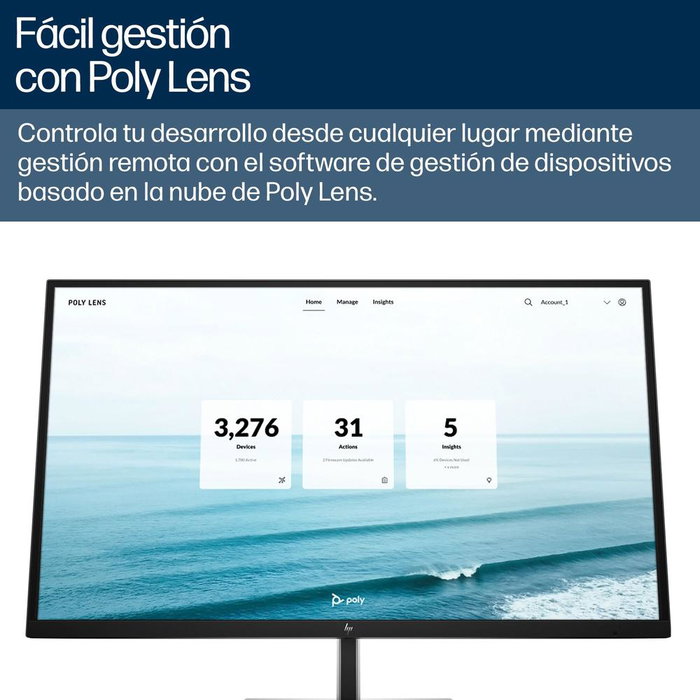Poly Poly Studio V52 Barra de Vídeo USB 4K UHD