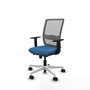 PIQUERAS Y CRESPO Silla de oficina Haches Azul claro y Gris