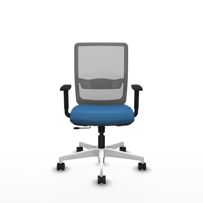 PIQUERAS Y CRESPO Silla de oficina Haches Azul claro y Gris