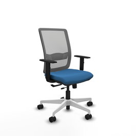 PIQUERAS Y CRESPO Silla de oficina Haches Azul claro y Gris