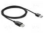 DeLOCK EASY-USB 2.0-A Cable de extensión USB Tipo-A de 2m Negro