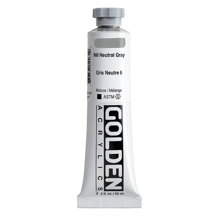 Golden Heavy Body Colores Acrílicos N6 Gris Neutrales 59 ml Golden Heavy Body Colores Acrílicos N6 Gris Neutrales 59 ml