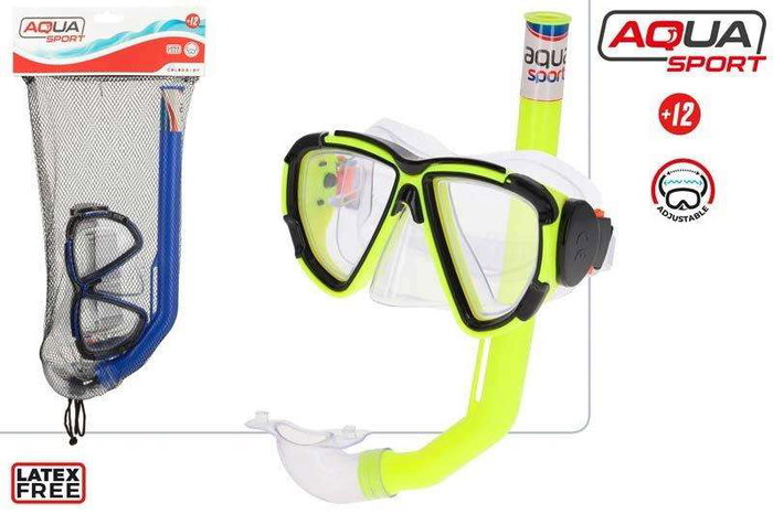 Color Baby Máscara de Buceo con Tubo de Respiración para Adulto (+12 Años) - Modelos Surtidos