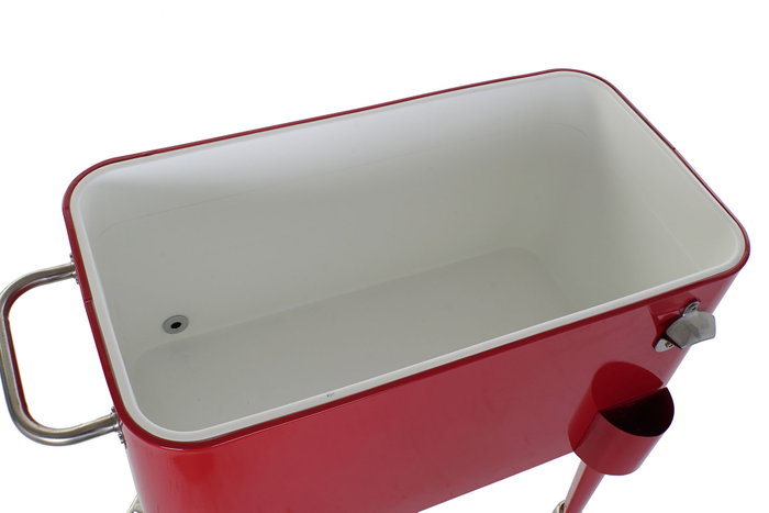 DKD Home Decor Nevera Terraza Y Jardin Rojo 43 x 80 x 74 cm Acero Pp 56 Litros Ruedas DKD Home Decor Nevera Terraza Y Jardin Rojo 43 x 80 x 74 cm Acero Pp 56 Litros Ruedas