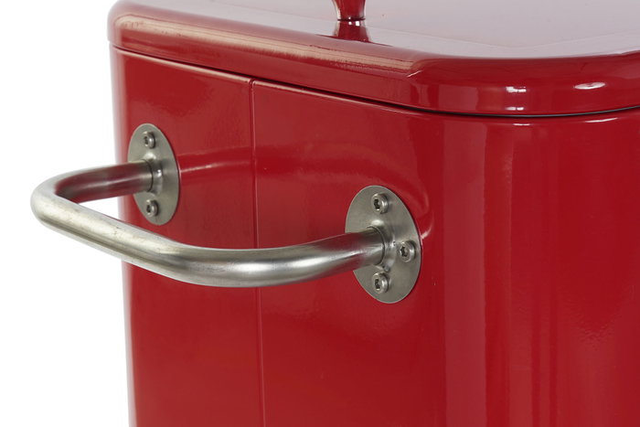 DKD Home Decor Nevera Terraza Y Jardin Rojo 43 x 80 x 74 cm Acero Pp 56 Litros Ruedas DKD Home Decor Nevera Terraza Y Jardin Rojo 43 x 80 x 74 cm Acero Pp 56 Litros Ruedas