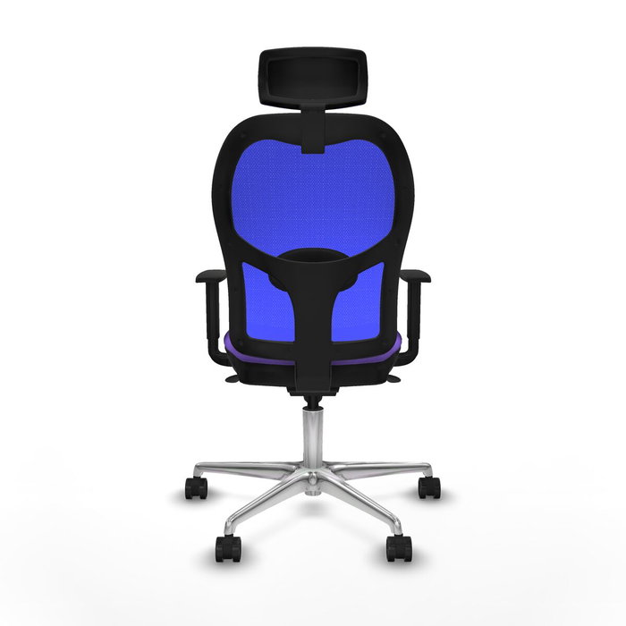 PIQUERAS Y CRESPO Silla de oficina Jorquera con mecanismo Sincro, Tela Lila y Malla Azul PIQUERAS Y CRESPO Silla de oficina Jorquera con mecanismo Sincro, Tela Lila y Malla Azul