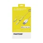 Pantone PT-USB003Y1 Cable USB 1,2 m - USB A a USB C, Micro USB A y Lightning - Color Amarillo