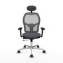 PIQUERAS Y CRESPO Silla de oficina Jorquera con mecanismo Sincro/Traslack, Gris
