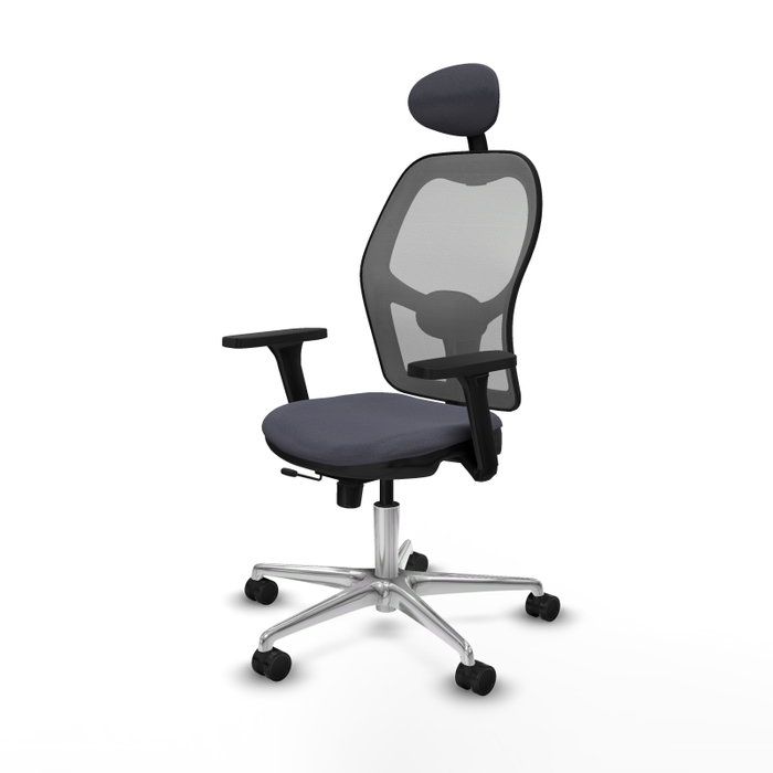 PIQUERAS Y CRESPO Silla de oficina Jorquera con mecanismo Sincro/Traslack, Gris
