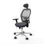PIQUERAS Y CRESPO Silla de oficina Jorquera con mecanismo Sincro/Traslack, Gris