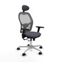 PIQUERAS Y CRESPO Silla de oficina Jorquera con mecanismo Sincro/Traslack, Gris