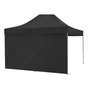 Occ Motorsport OCCCARP30 Pack de 2 Paredes laterales para Carpa Negra, Tela Oxford 420, 3 m x 2 m, Protección contra Viento y Sol