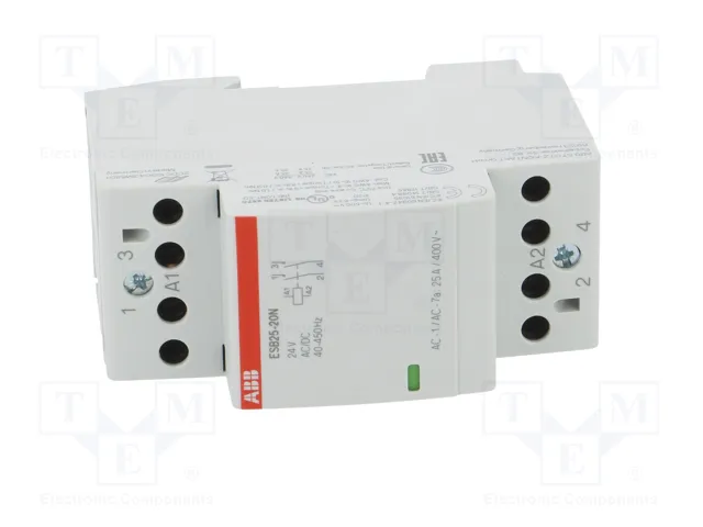 ABB ESB Contactor de Instalación Modular 2-Polar 25A 24VAC/24VDC