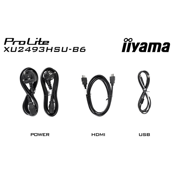 IIYAMA ProLite XU2493HSU-B7 - Monitor Gaming 60.5cm (23.8") Full HD IPS 1920x1080 100Hz 1ms FreeSync HDMI+DP USB Negro IIYAMA ProLite XU2493HSU-B7 - Monitor Gaming 60.5cm (23.8") Full HD IPS 1920x1080 100Hz 1ms FreeSync HDMI+DP USB Negro