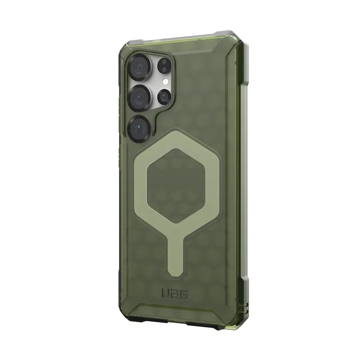 Urban Armor Gear Essential Armor Funda Compatible con Samsung Galaxy S25 Ultra - Color Oliva Drab, Protección 4.8m, Compatible con MagSafe