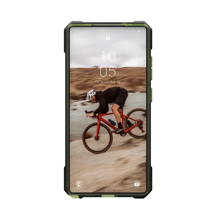 Urban Armor Gear Essential Armor Funda Compatible con Samsung Galaxy S25 Ultra - Color Oliva Drab, Protección 4.8m, Compatible con MagSafe