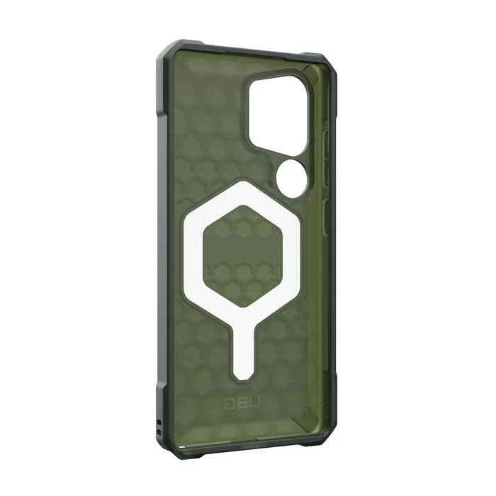 Urban Armor Gear Essential Armor Funda Compatible con Samsung Galaxy S25 Ultra - Color Oliva Drab, Protección 4.8m, Compatible con MagSafe