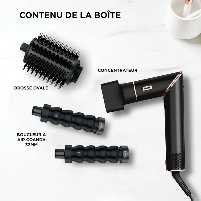SharkNinja Shark FlexStyle Secador de Pelo HD426EU Negro Estándar