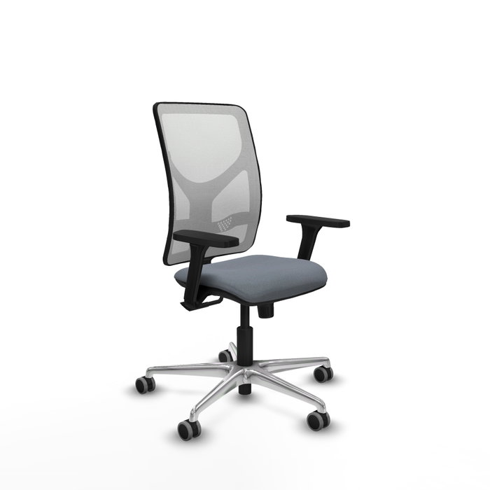 PIQUERAS Y CRESPO Silla de oficina Motilla con mecanismo Sincro, Gris y Blanco PIQUERAS Y CRESPO Silla de oficina Motilla con mecanismo Sincro, Gris y Blanco