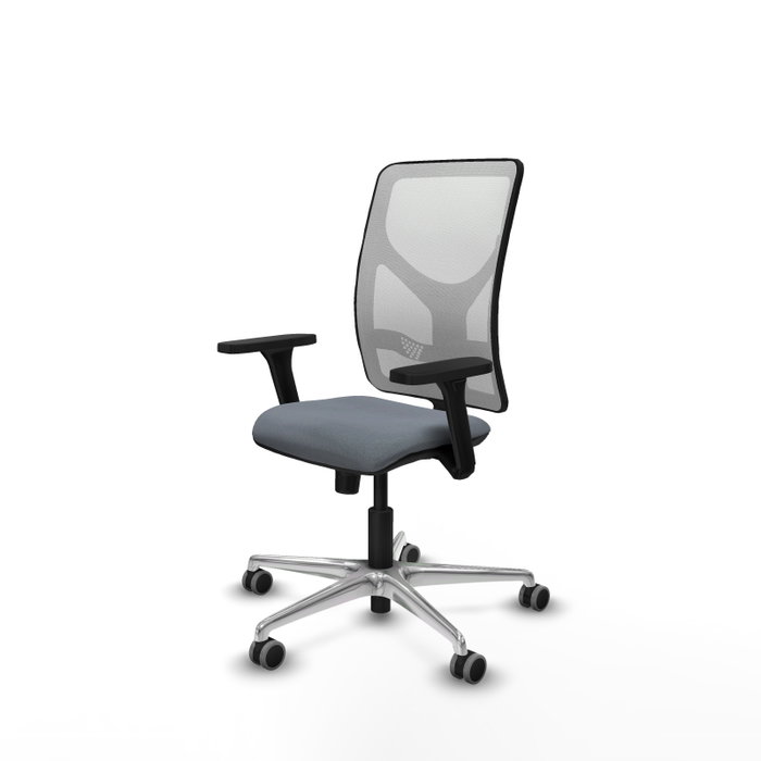 PIQUERAS Y CRESPO Silla de oficina Motilla con mecanismo Sincro, Gris y Blanco PIQUERAS Y CRESPO Silla de oficina Motilla con mecanismo Sincro, Gris y Blanco