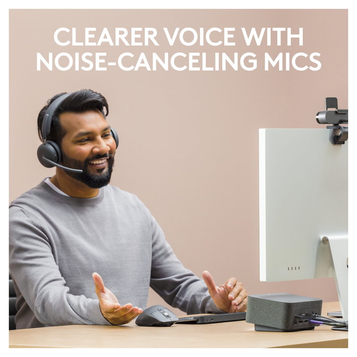 Logitech Zone Wireless 2 UC - Auriculares Inalámbricos para Teams/2.4GHz/BT - Graphite - Referencia A00174 A00172