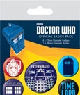 Doctor Who Pack 5 Chapas Exterminate Doctor Who Pack 5 Chapas Exterminate