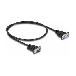 DeLOCK Cable RS-232 D-Sub9 Macho a Hembra Módem Nulo 0,5 m